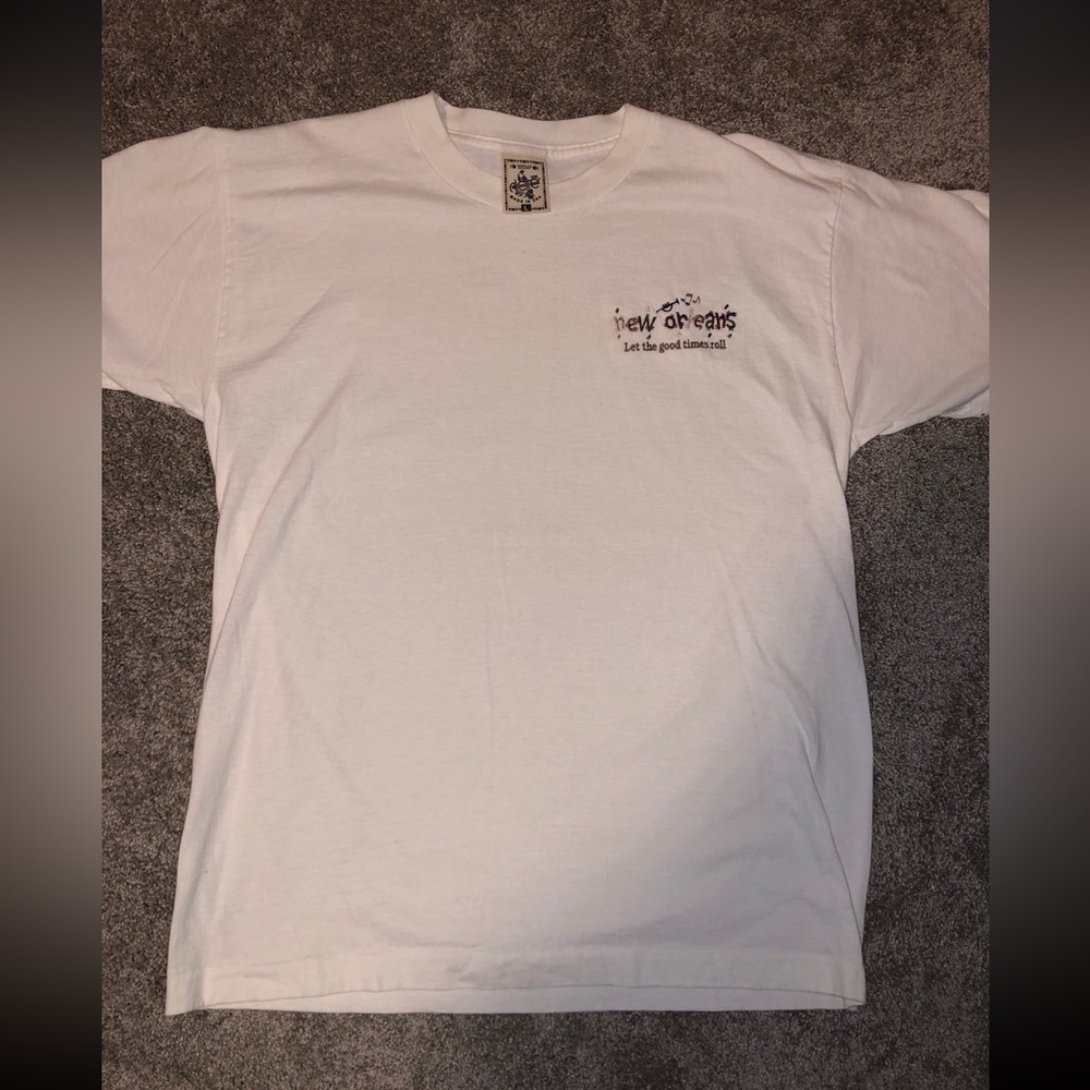 💙 Vintage 1990s single stitch New Orleans Alore t-shirt - Size Large